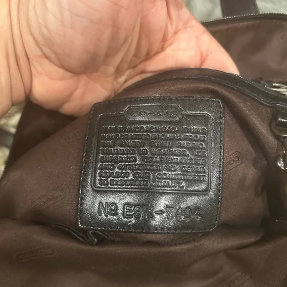 Coach Vintage Black Nylon/Leather Mercer Small Backpack/Purse - Picture 9 of 9